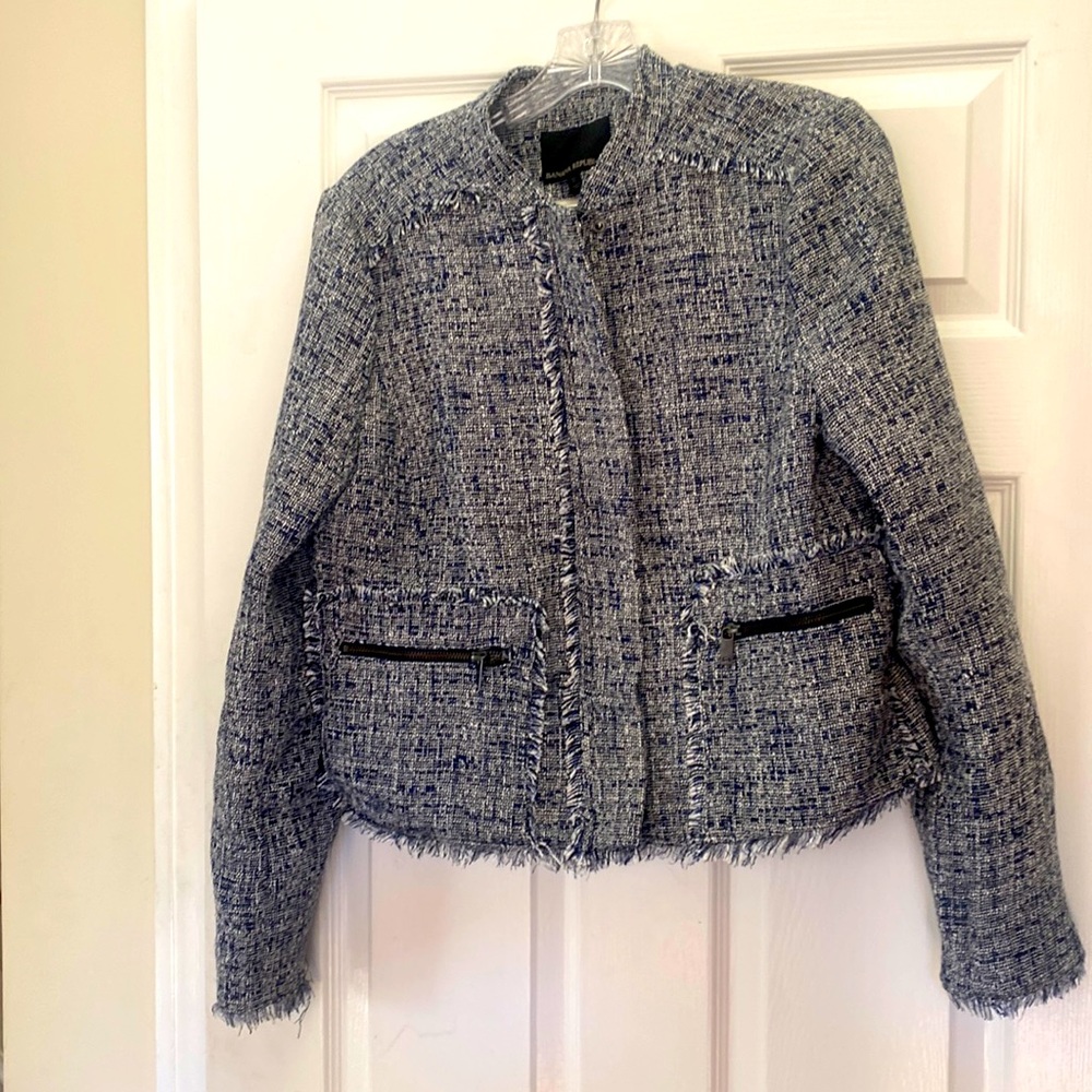 Navy tweed jacket from Banana Republic sz 12